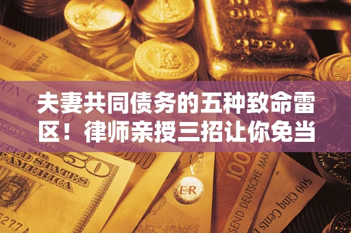 武汉夫妻共同债务的五种致命雷区！律师亲授三招让你免当替罪羊